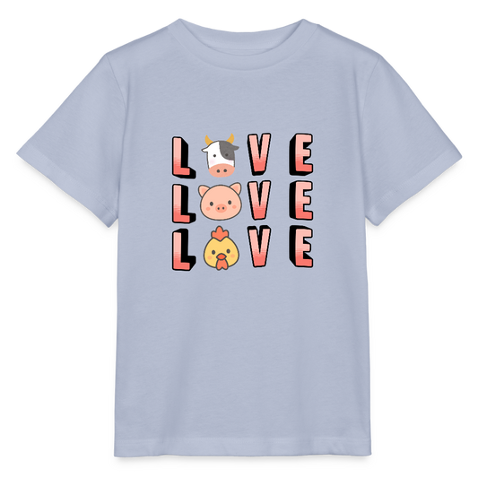 Love Love Love Organic T-Shirt Kids - Lavendel-Violett