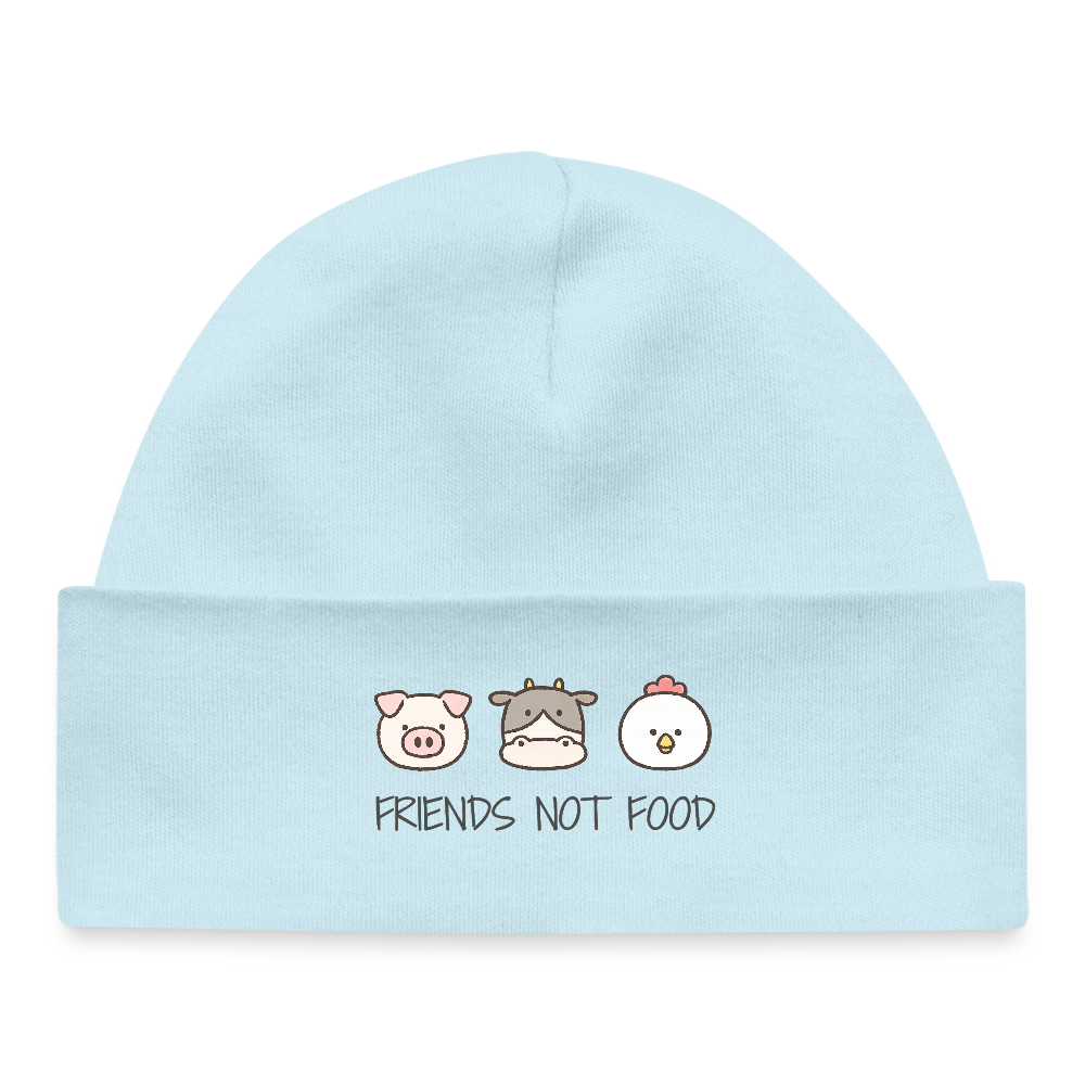 Friends Not Food Organic Mütze Baby - Puderblau