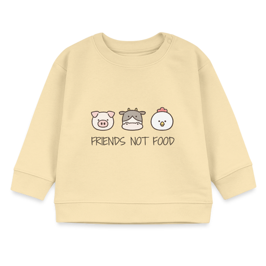 Friends Not Food Organic Sweatshirt Baby - Creme