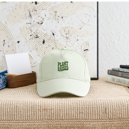 Plant Raised Bio Basecap Kids - Helles Mintgrün