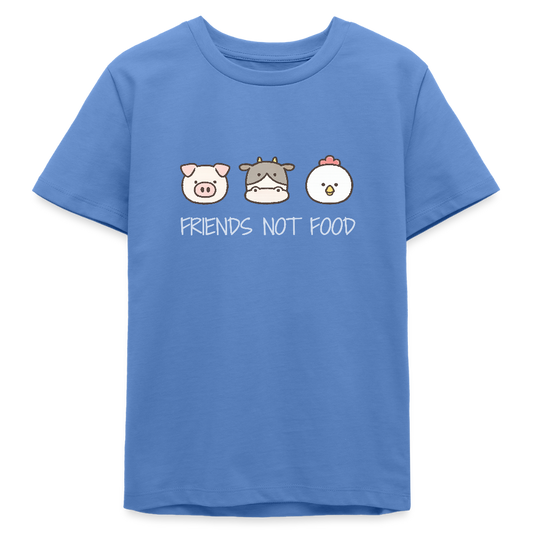 Friends Not Food Organic T-Shirt Teenager - Blau