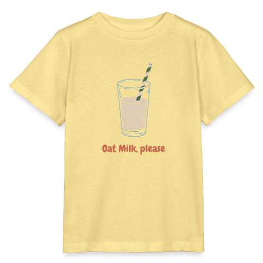 Oat Milk Please Organic T-Shirt Kids - Gelb Viva