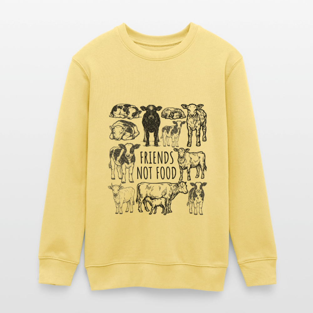 Friends Cow Organic Sweatshirt Teenager - Gelb Viva