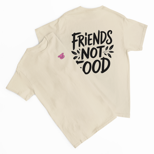 Friends Not Food Pig Stick Organic T-Shirt Kids