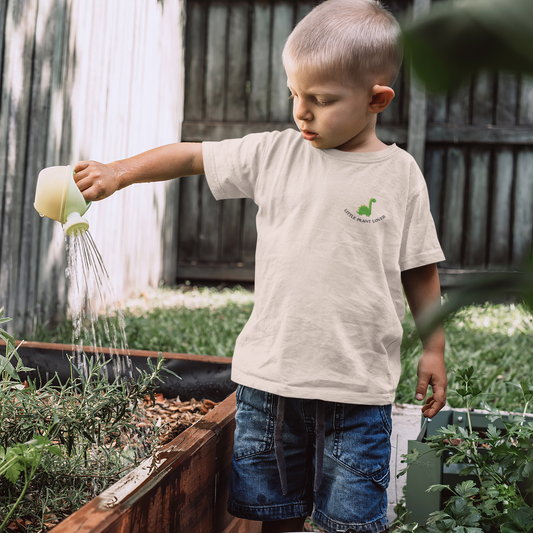 Little Plant Lover Stick Organic T-Shirt Kids