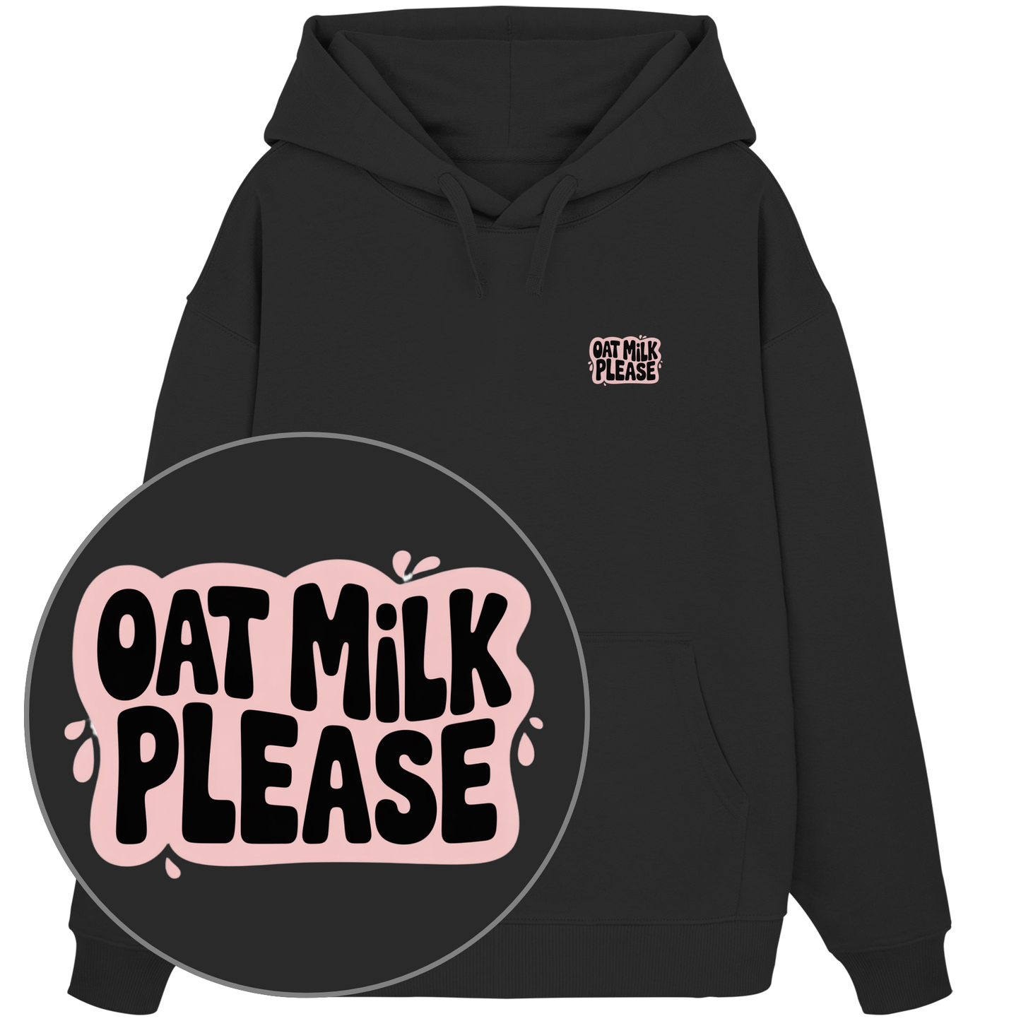 Oat Milk Please - Organic Oversize Hoodie