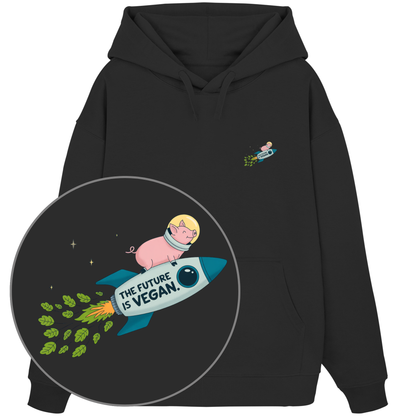 The Future Is Vegan - Organic Oversize Hoodie
