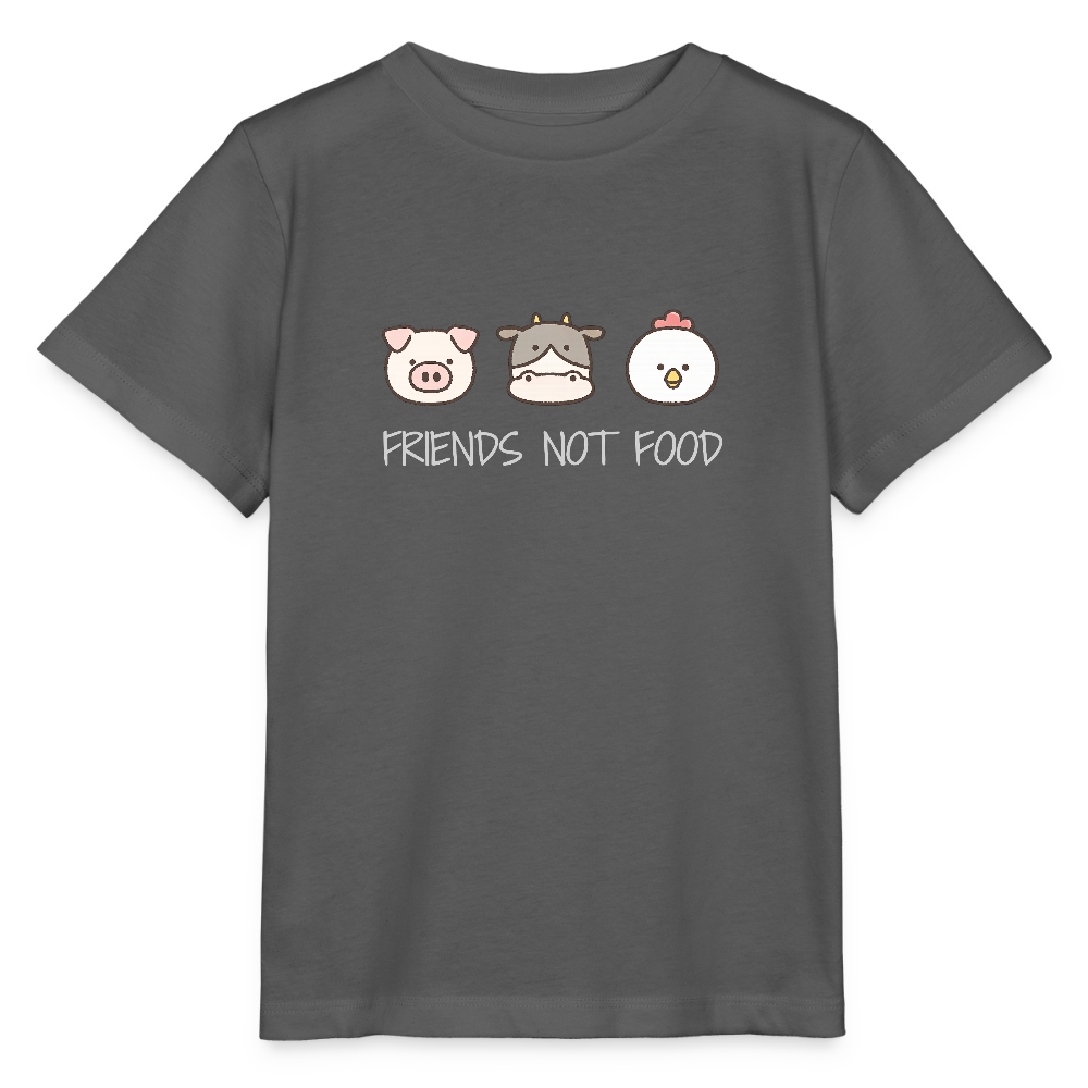 Friends Not Food Organic T-Shirt Kids - Anthrazit