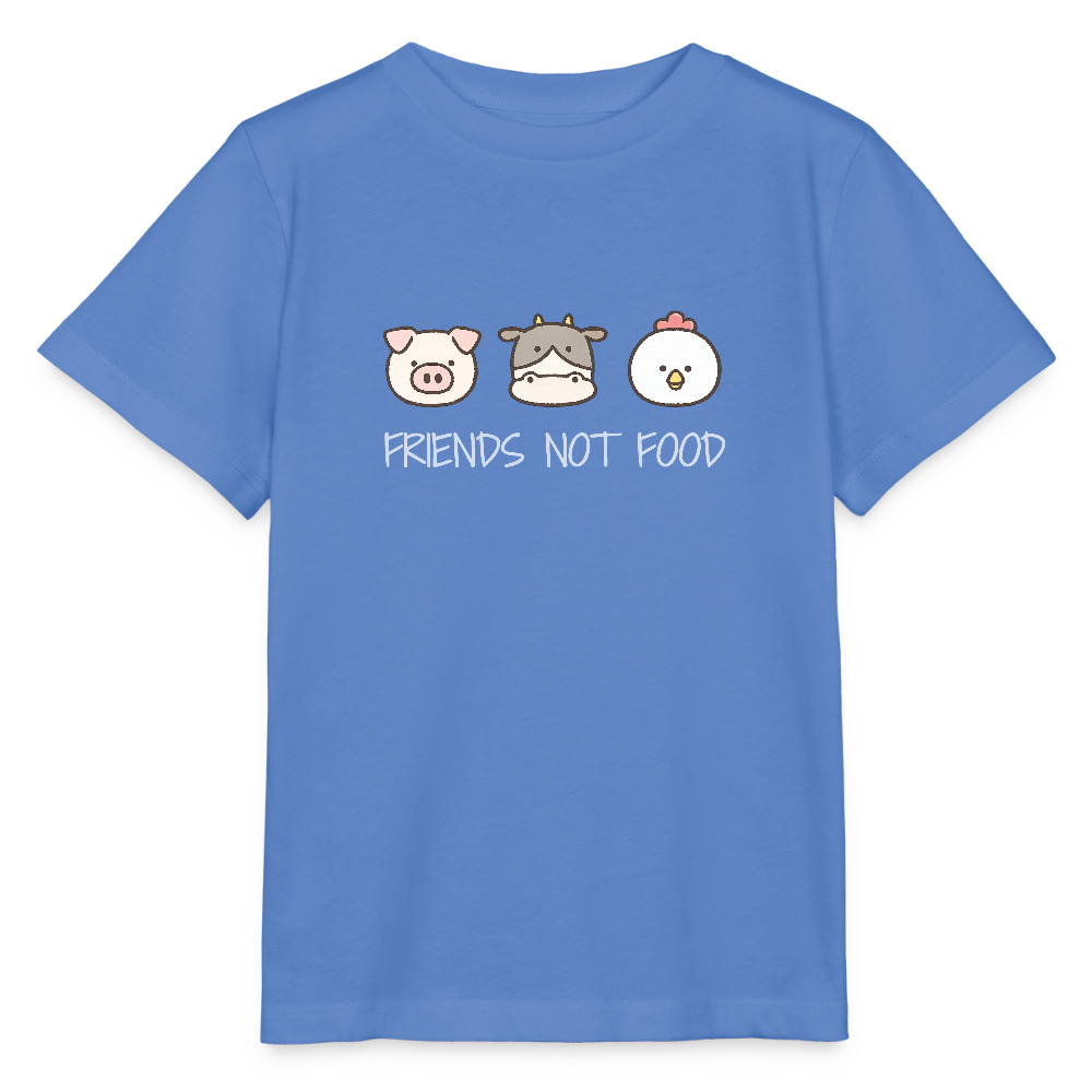 Friends Not Food Organic T-Shirt Kids - Blau