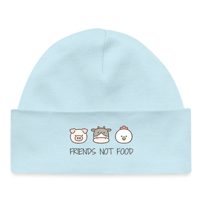 Friends Not Food Organic Mütze Baby - Puderblau