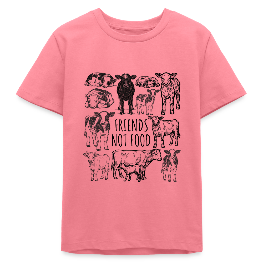 Cow Friends Organic T-Shirt Teenager - Pink 