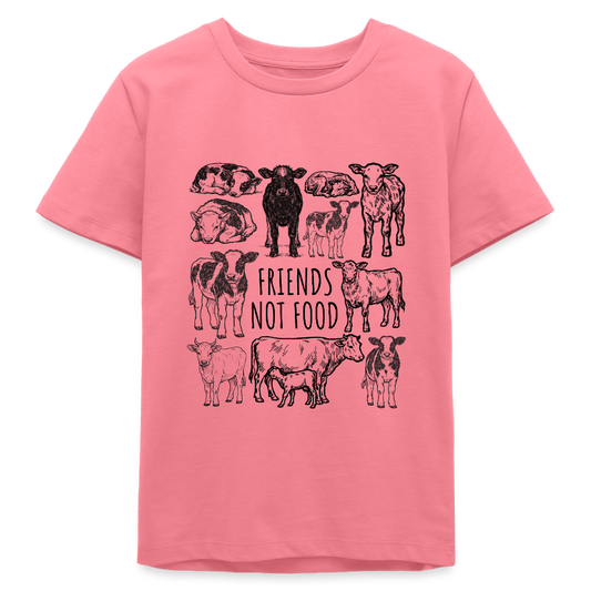 Cow Friends Organic T-Shirt Teenager - Pink 
