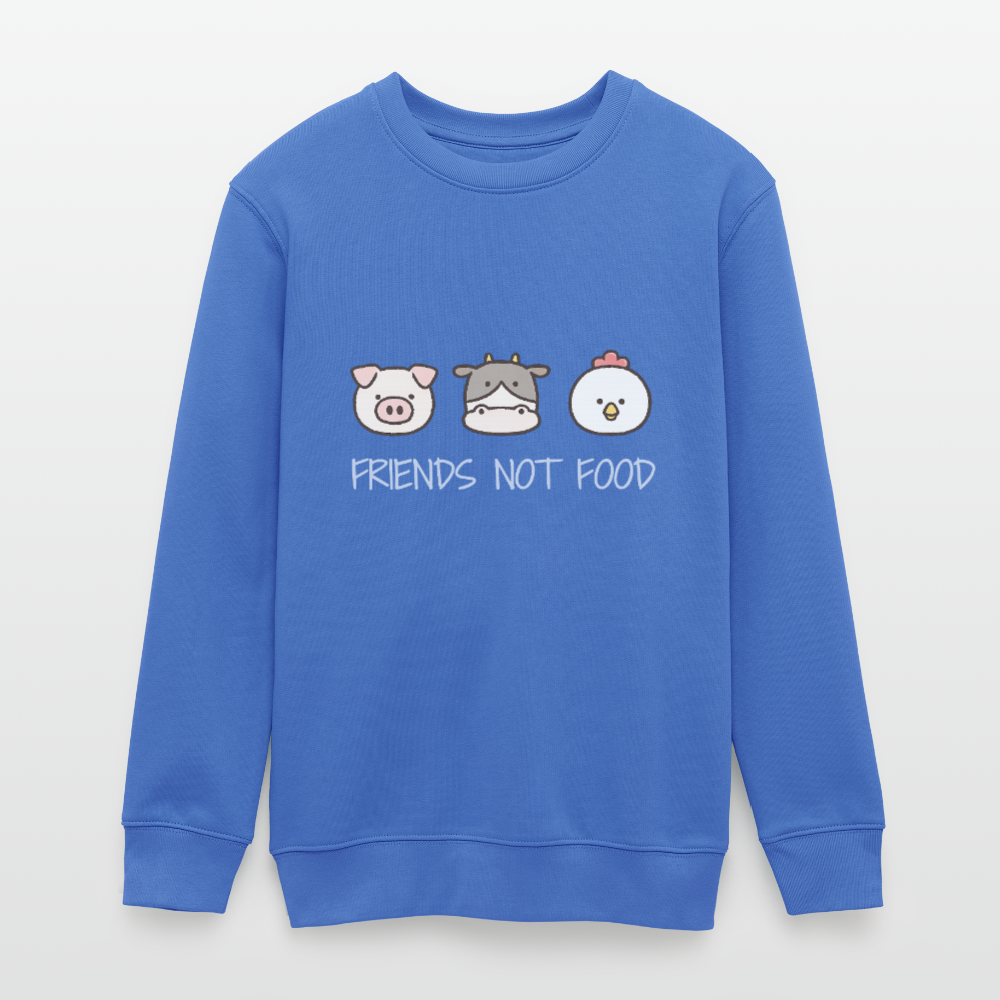 Friends Not Food Organic Sweatshirt Teenager - carolina Blue
