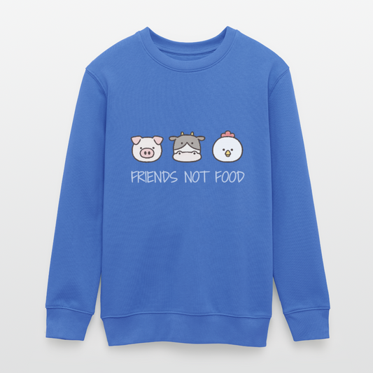 Friends Not Food Organic Sweatshirt Teenager - carolina Blue