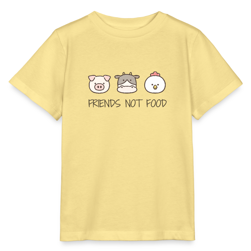 Friends Not Food Organic T-Shirt Kids - Gelb Viva