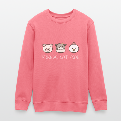 Friends Not Food Organic Sweatshirt Teenager - Pink