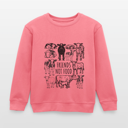Cow Friends Organic Sweatshirt Kids - Pink 
