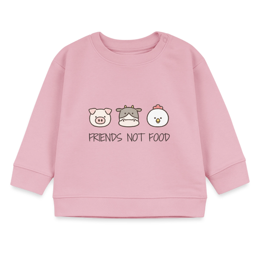 Friends Not Food Organic Sweatshirt Baby - Hellrosa
