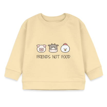Friends Not Food Organic Sweatshirt Baby - Creme