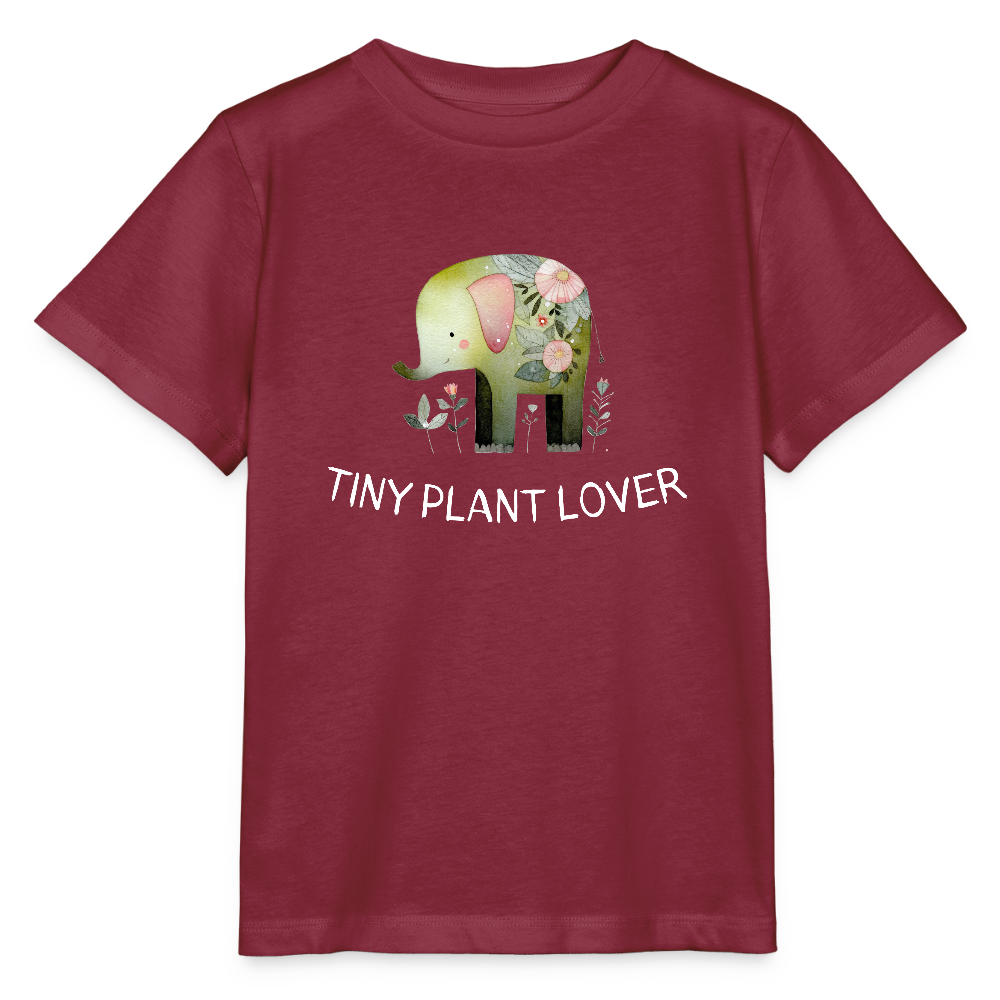 Tiny Plant Lover Organic T-Shirt Kids - Burgunderrot