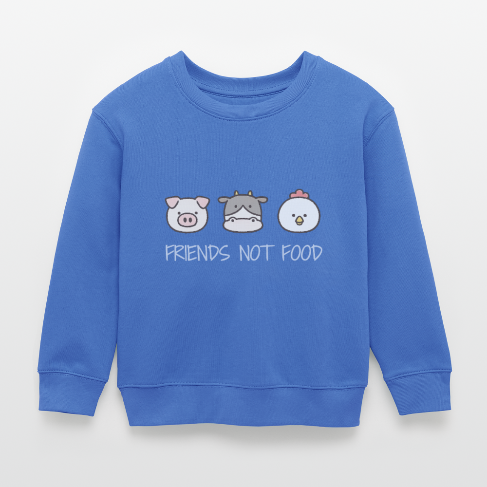 Friends Not Food Organic Sweatshirt Kids - carolina Blue