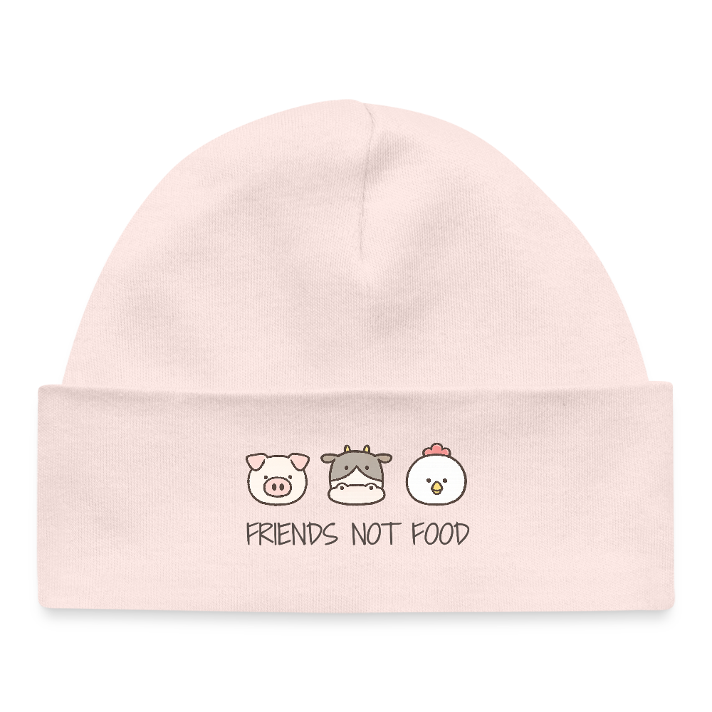 Friends Not Food Organic Mütze Baby - Hellrosa