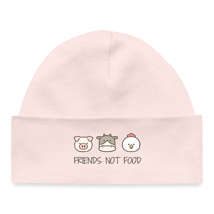 Friends Not Food Organic Mütze Baby - Hellrosa