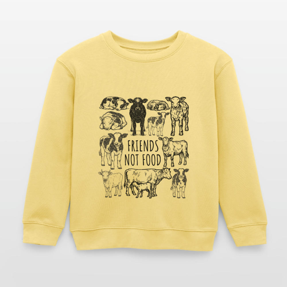 Cow Friends Organic Sweatshirt Kids - Gelb Viva 