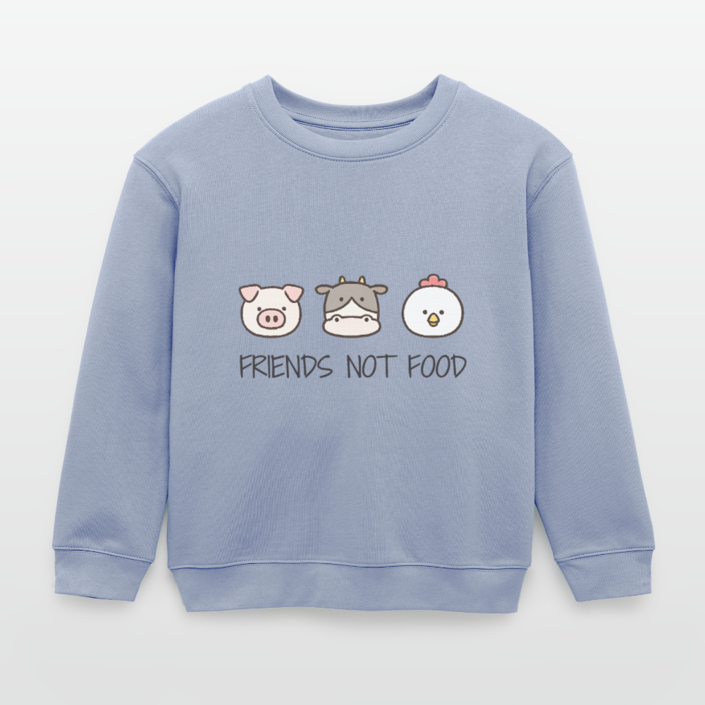 Friends Not Food Organic Sweatshirt Kids - Lavendel-Violett