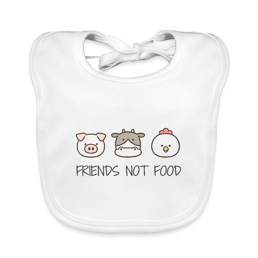 Friends Not Food Lätzchen Baby - Weiß
