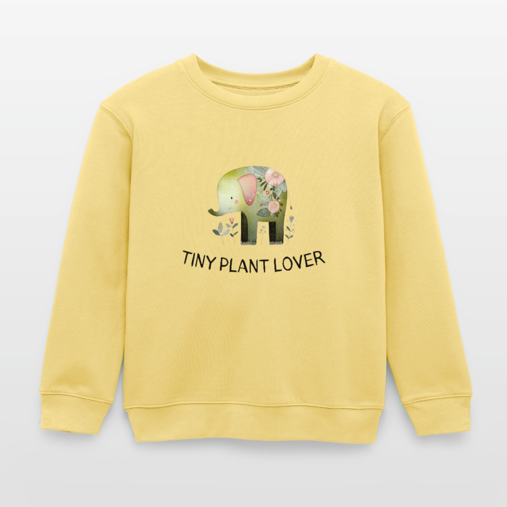 Tiny Plant Lover Organic Sweatshirt Kids - Gelb Viva
