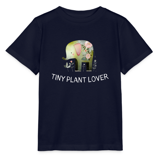 Tiny Plant Lover Organic T-Shirt Kids - Navy
