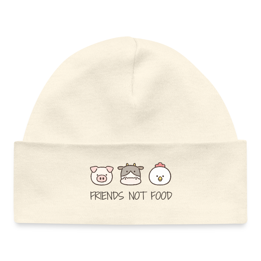 Friends Not Food Organic Mütze Baby - Natur