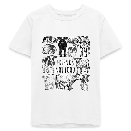 Cow Friends Organic T-Shirt Teenager - Weiß
