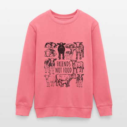 Friends Cow Organic Sweatshirt Teenager - Pink 