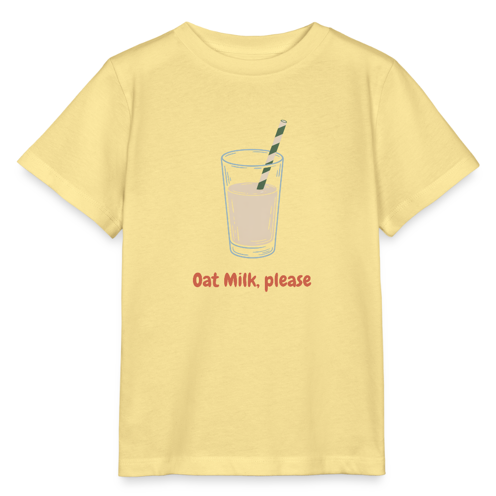 Oat Milk Please Organic T-Shirt Kids - Gelb Viva