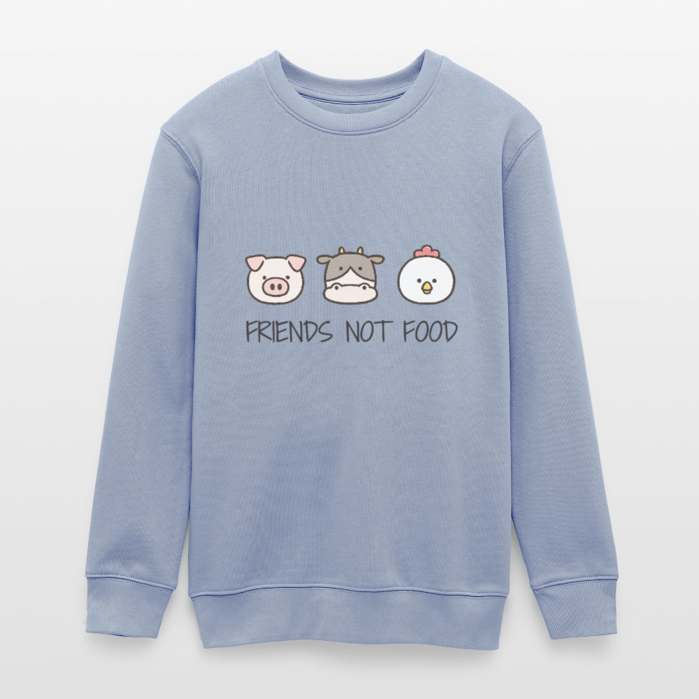 Friends Not Food Organic Sweatshirt Teenager - Lavendel-Violett