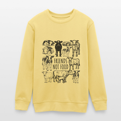 Friends Cow Organic Sweatshirt Teenager - Gelb Viva 