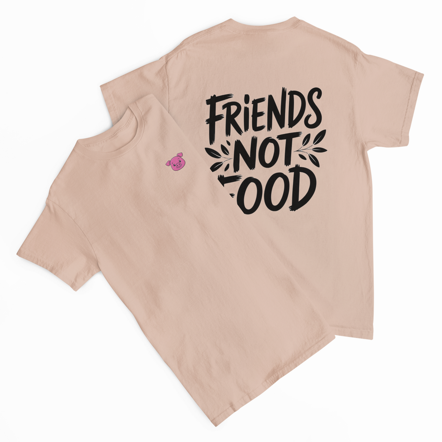 Friends Not Food Pig Stick Organic T-Shirt Kids