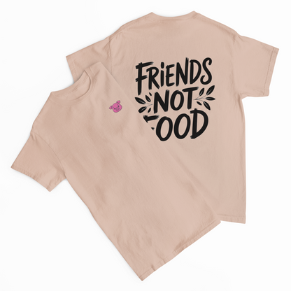 Friends Not Food Pig Stick Organic T-Shirt Kids