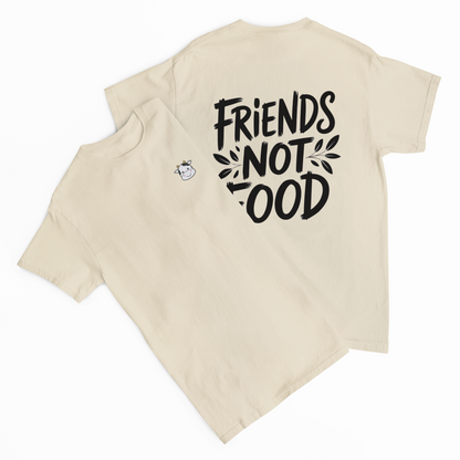 Friends Not Food Cow Stick Organic T-Shirt Kids