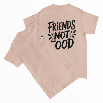 Friends Not Food Cow Stick Organic T-Shirt Kids