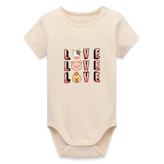 Love Love Love Organic Kurzarmbody Baby